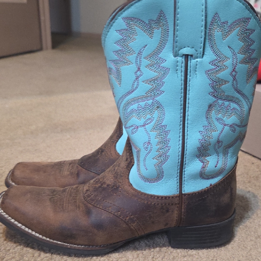 Justin Boots Leather Western Footwear